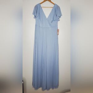 Birdy Grey Hannah Dusty Blue Bridesmaid Dress Curve 1x